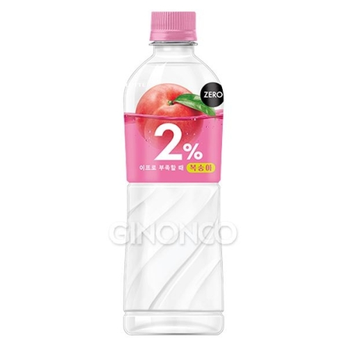 롯데칠성음료 2% 부족할때 복숭아 제로 500ml (1개)_이미지