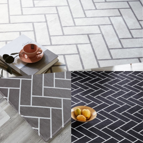 온카페트 헤링본 극세사 러그 (200x150cm)_이미지