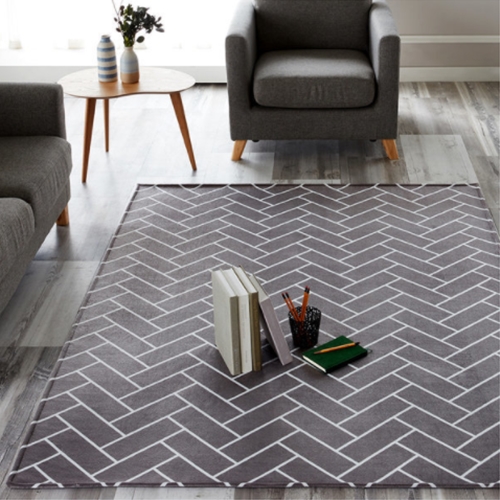 온카페트 헤링본 극세사 러그 (200x150cm)_이미지