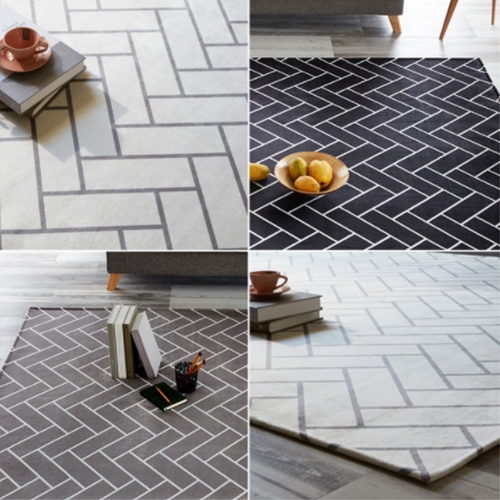 온카페트 헤링본 극세사 러그 (200x150cm)_이미지