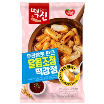 동원F&B 떡볶이의신 우리쌀로 만든 달콤조청 떡강정 301g (5개)