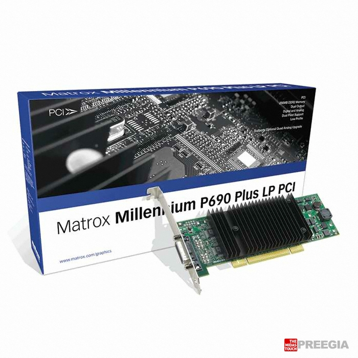 매트록스 밀레니엄 P690 Plus LP PCI 256MB + RGB Quad 앤아이피_이미지
