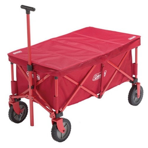 콜맨 아웃도어 웨건 해외구매 (레드, 테이블포함)_이미지