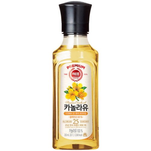 해표 카놀라유 250ml이미지입니다. 누르면 해당 게시물로 새창이동합니다.