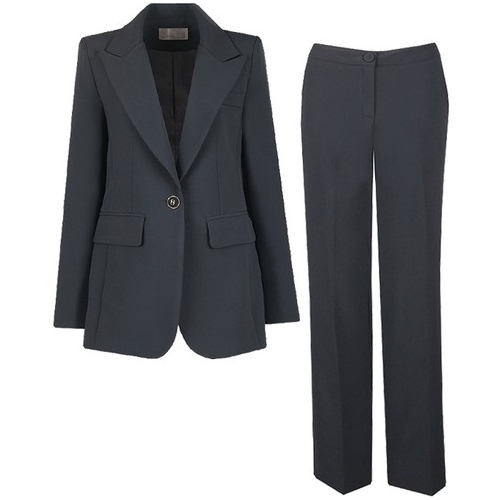 비비드 시크릿가너 봄가을 소매롤업 정장자켓+일자팬츠 세트_이미지