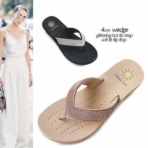 KamiEtMuse 10%+10%앱적립+~1만p L.PAY   까미엣뮤즈  /까미에뮤즈   큐빅비즈 스트랩 웨지 플립플랍_KM20s217_이미지