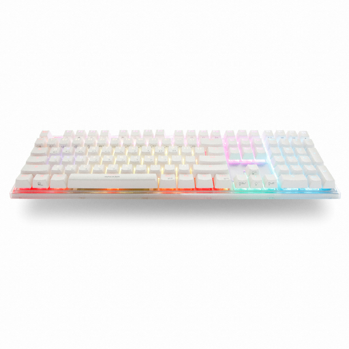 앱코 HACKER K985P RGB PBT 무접점 (화이트, 45G)_이미지
