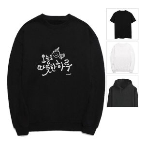 키밍 겨울 안부 티셔츠 따뜻한 하루 후드티 맨투맨 W54BB27_이미지