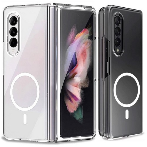 Linkvu 갤럭시Z 폴드4 투명 젤하드 맥세이프 케이스