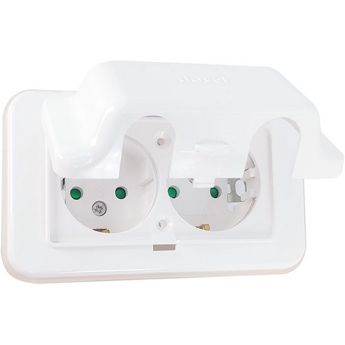 동서산업 DS이엘씨 70S 2구 방우형 콘센트 가로형