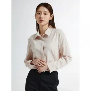 이랜드 스파오 링클프리 레귤러핏 실키 긴팔 셔츠 SPBWEA9W01 M 51 Light Blue_이미지