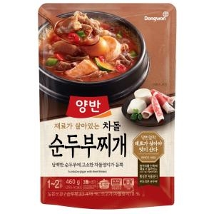 동원F&B  양반 차돌 순두부찌개 460g [1개] 상품이미지