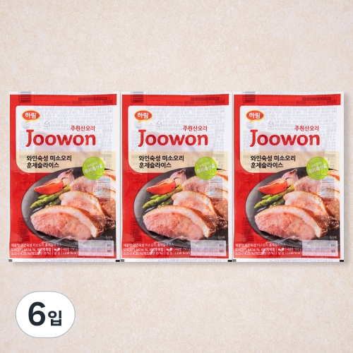 주원산오리 와인숙성 미소오리 훈제슬라이스 150g (6개)