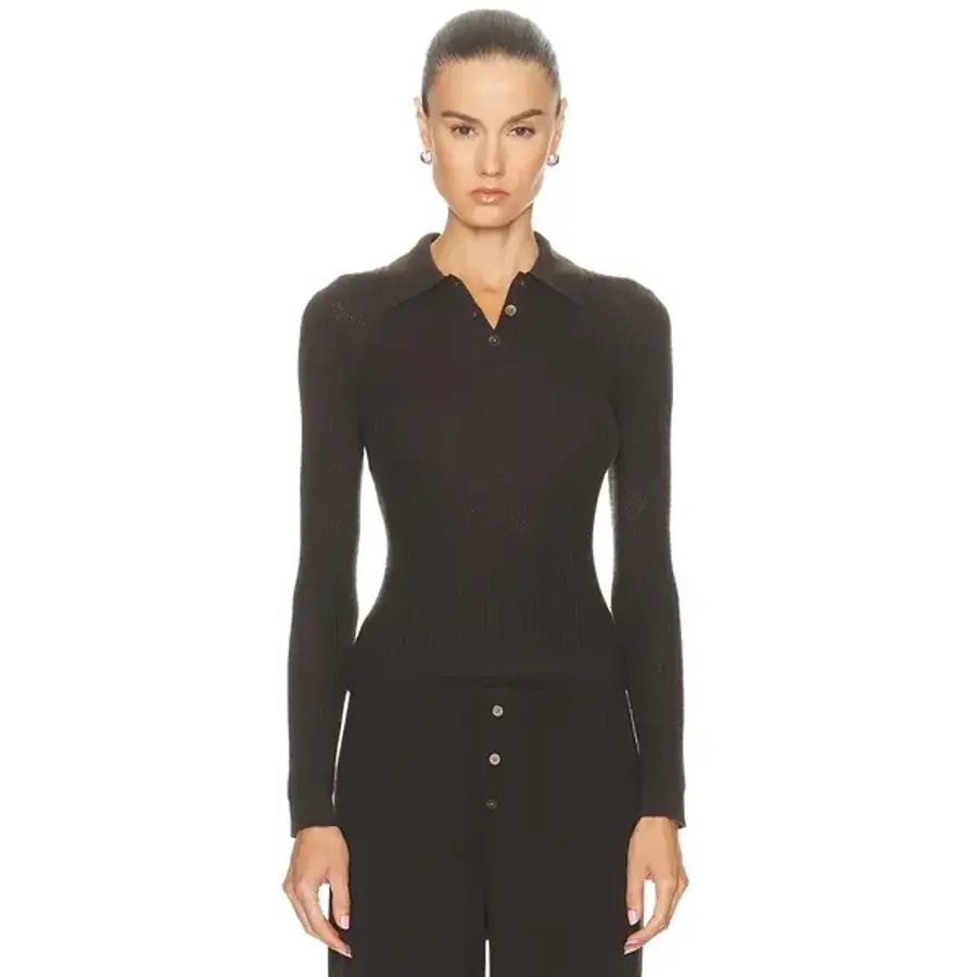 주영이앤씨 포워드직영몰 Guest In Resid e Long Sleeve Shrunken Polo Top GUEF-WS94 Shir..