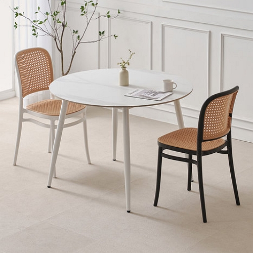 라로퍼니처 윈저 원형 포세린 통세라믹 식탁 1050