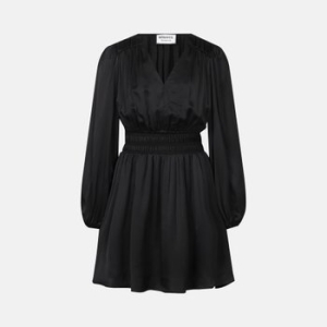 샤링 밴딩 브이넥 미니 원피스 BE25A3FRD0299