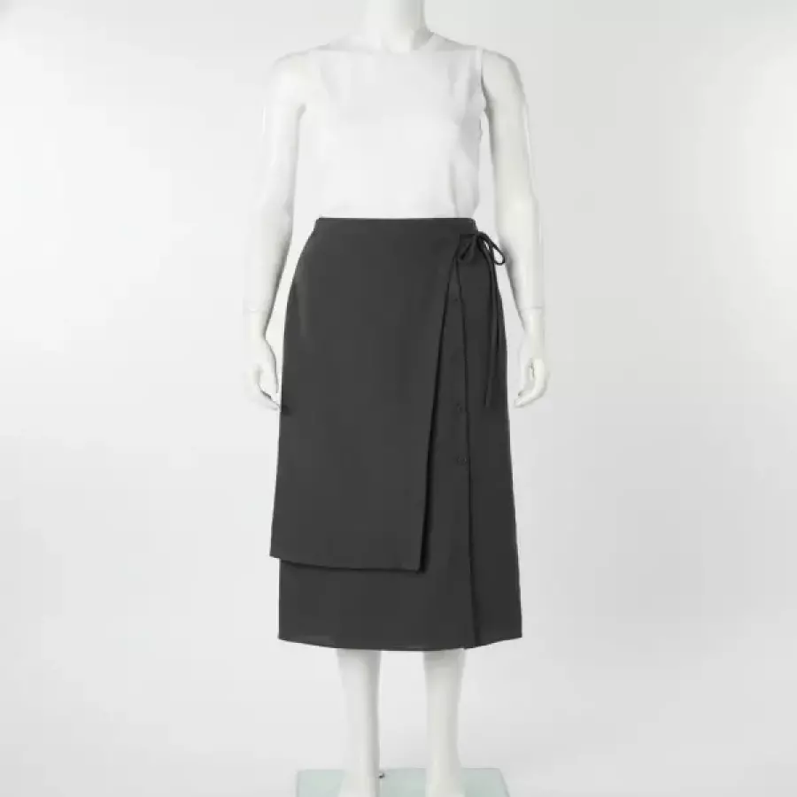 랩 버튼 롱 스커트_MIWWHG613B 629165