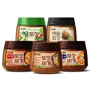 샘표 토장찌개 양념 450g 3종 일반/꽃게/차돌 등 2+2개 골라담기_이미지
