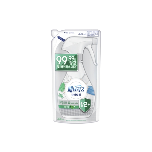 한국피앤지 페브리즈 항균 산뜻한 향 320ml (8개)