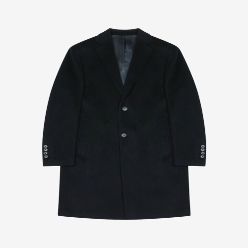 지이크 F/W 프리미엄 블랙 체스터필드 캐시미어 싱글 기본코트 JH7031