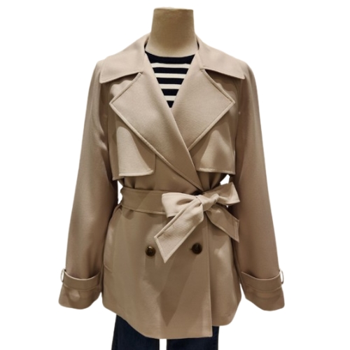 숲(SOUP) 중기장 더블 트렌치코트 SA4BB90_이미지