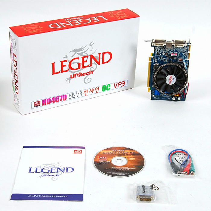 유니텍전자 LEGEND 라데온 HD 4670 선샤인 OC D3 512MB VF9_이미지
