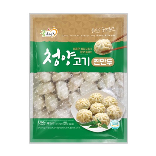 굿프랜즈 청양 고기 찐만두 1.4kg (1개)_이미지