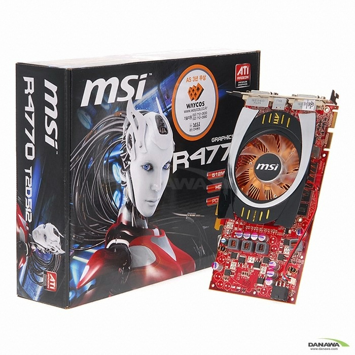 MSI �󵥿� HD 4770 R4770-T2D512 512MB