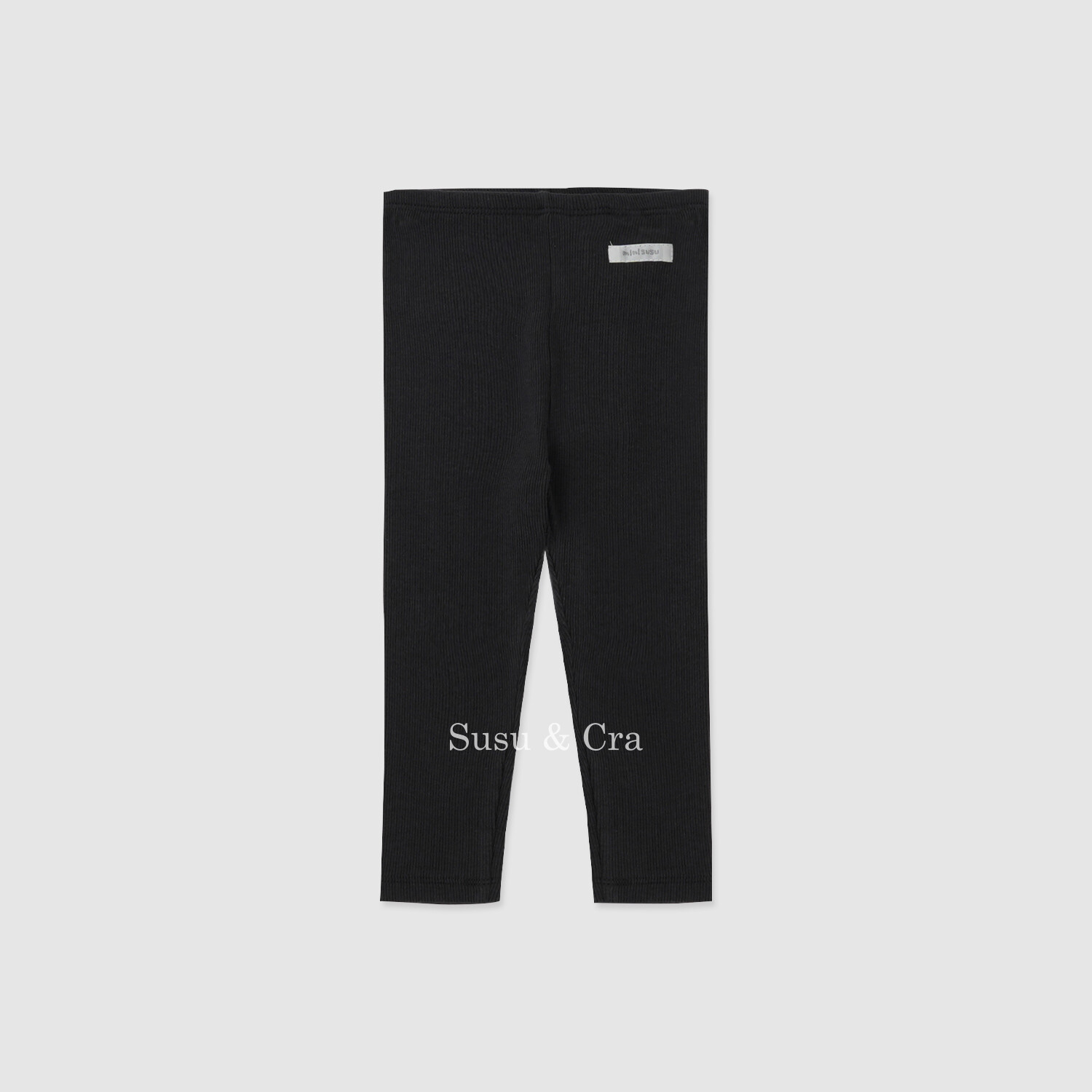  슈슈앤크라 mini 리노스 골지 레깅스 블랙 025603DBC01BK