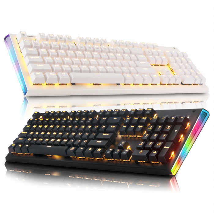 앱코 HACKER K740 LK 광축 완전방수 축교환 LED 게이밍 (블랙, 클릭)