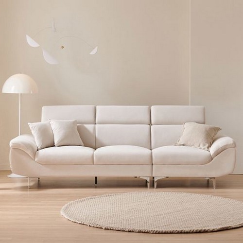 삼익가구 뉴니드 헤드틸팅 아쿠아텍스 패브릭 소파 4인용 (스툴별도)