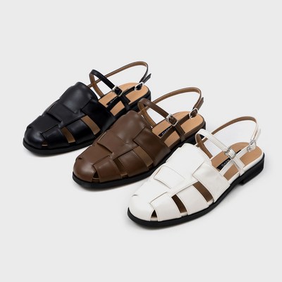 소보제화 트로이 플랫 샌들 2cm 25MJW5193-블랙 230