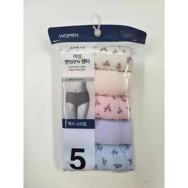 데이즈 면100%팬티 맥시5매 디자인랜덤 1166210
