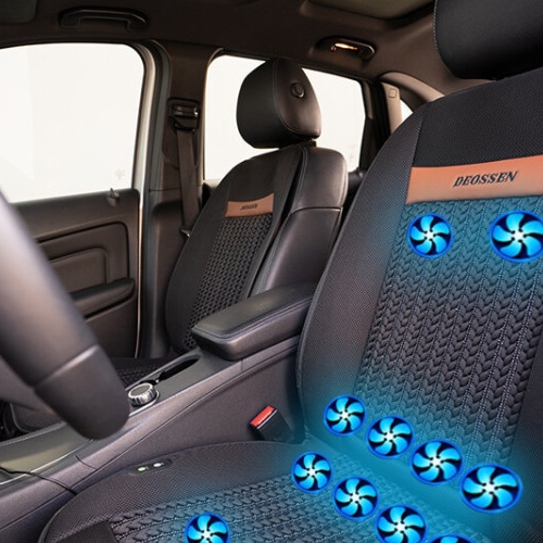 유행코리아 더쎈 차량용 뉴 12팬 쿨링시트 (12V)_이미지