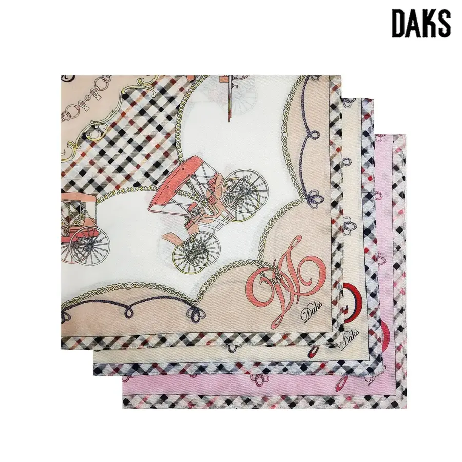 닥스 면실크 면대 손수건 DYD2501