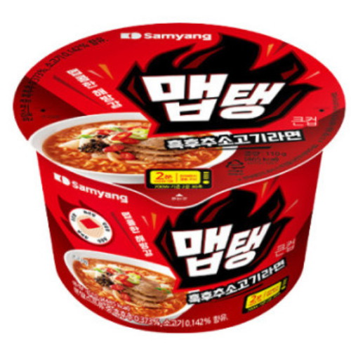 맵탱 흑후추 소고기라면 큰컵 110g
