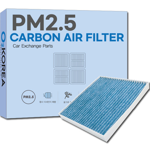 에코필터 오투코리아 오투 PM2.5 뉴 블루활성탄 에어컨필터 BC102 (2개)_이미지