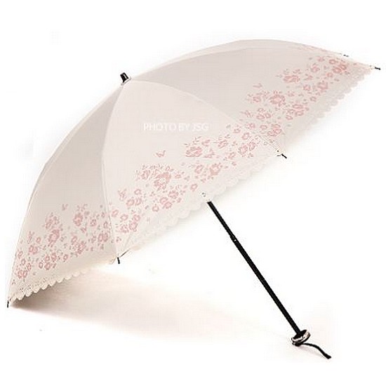 기라로쉬 3단 꽃펀칭실크코팅-40008 우양산