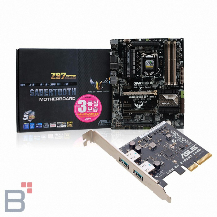 ASUS SABERTOOTH Z97 MARK2 + USB3.1 CARD STCOM_이미지