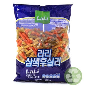 푸드올마켓 라리 삼색후실리 500g (1개)_이미지