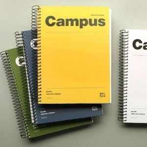 핑크풋 연습장 스프링 노트 공책 메모장 무지 200매_이미지