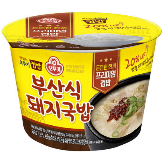 오뚜기 맛있는 오뚜기 컵밥 부산식 돼지국밥 316g (1개)