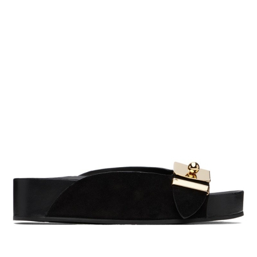 랑방 블랙 팅클 샌들 FW-CSML00-SUED-P24 10 Black