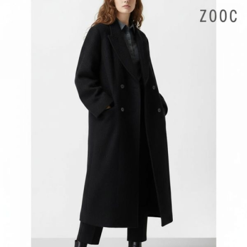 ZOOC 알파카 블렌디드 더블 롱코트 BK_Z254MSG203 1176645