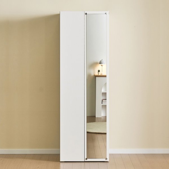 우아미가구 베르미 E0 높은 거울도어 옷장 600_이미지