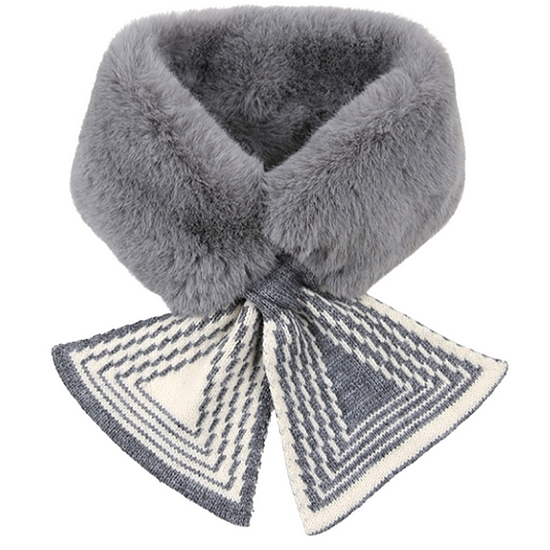 엘르 큐티제니 페이크퍼 머플러 SE24MX302