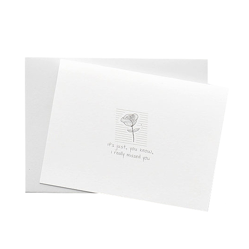 모노라이크 왈가닥스 모노플라워 미니카드-Missed you