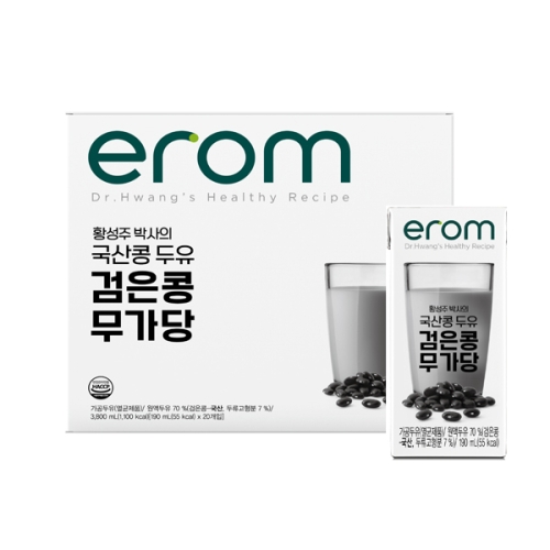 황성주 국산콩 두유 검은콩 무가당 190ml
