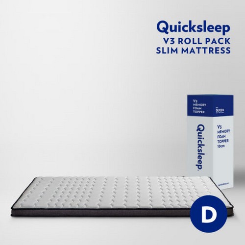 퀵슬립 V3 메모리폼 슬림 매트리스 토퍼 D이미지입니다. 누르면 해당 게시물로 새창이동합니다.