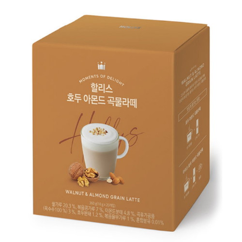 할리스커피 호두 아몬드 곡물라떼 20T (1개)
